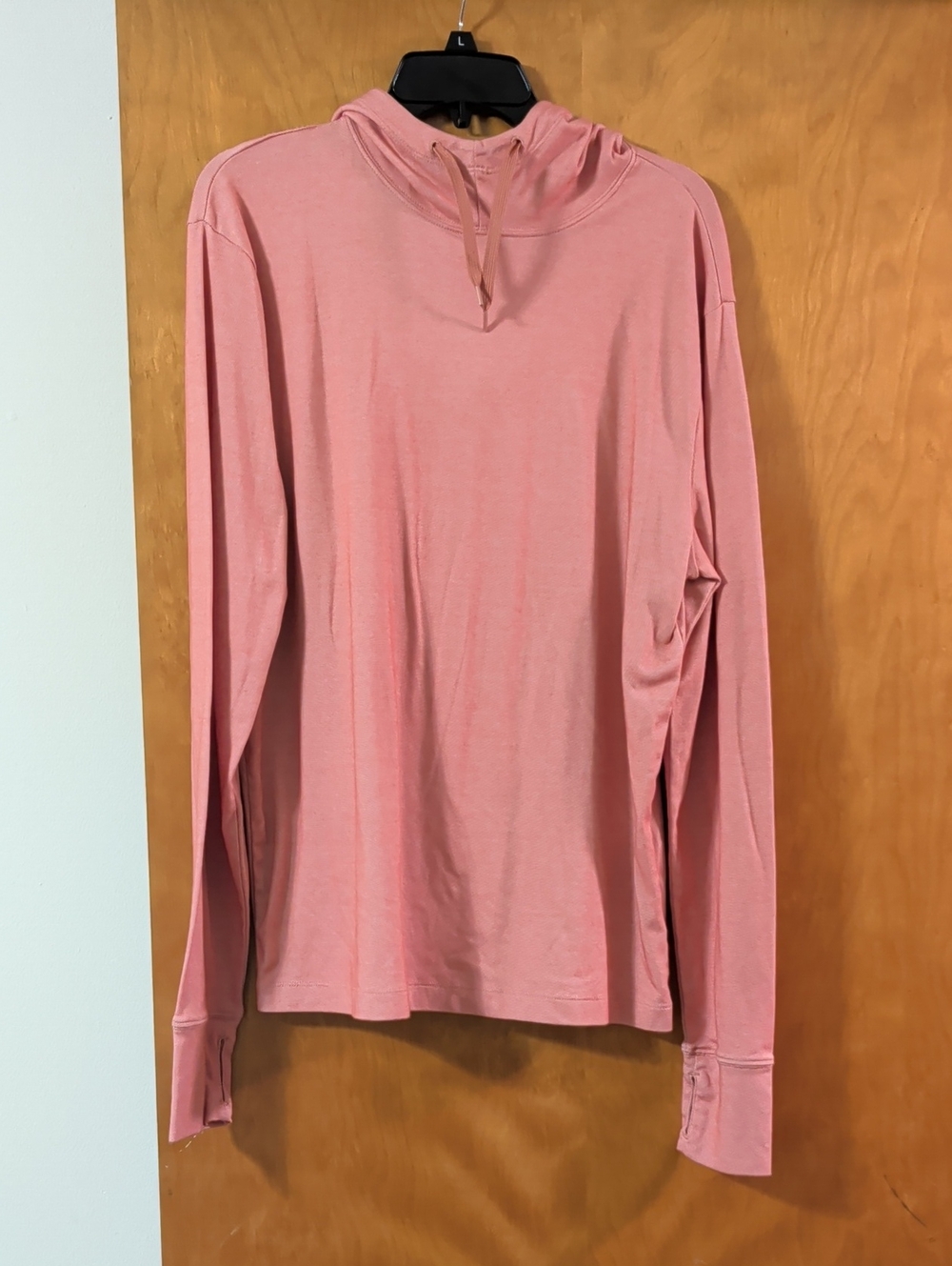 J. Crew Pink Long Sleeve Hooded Tee
